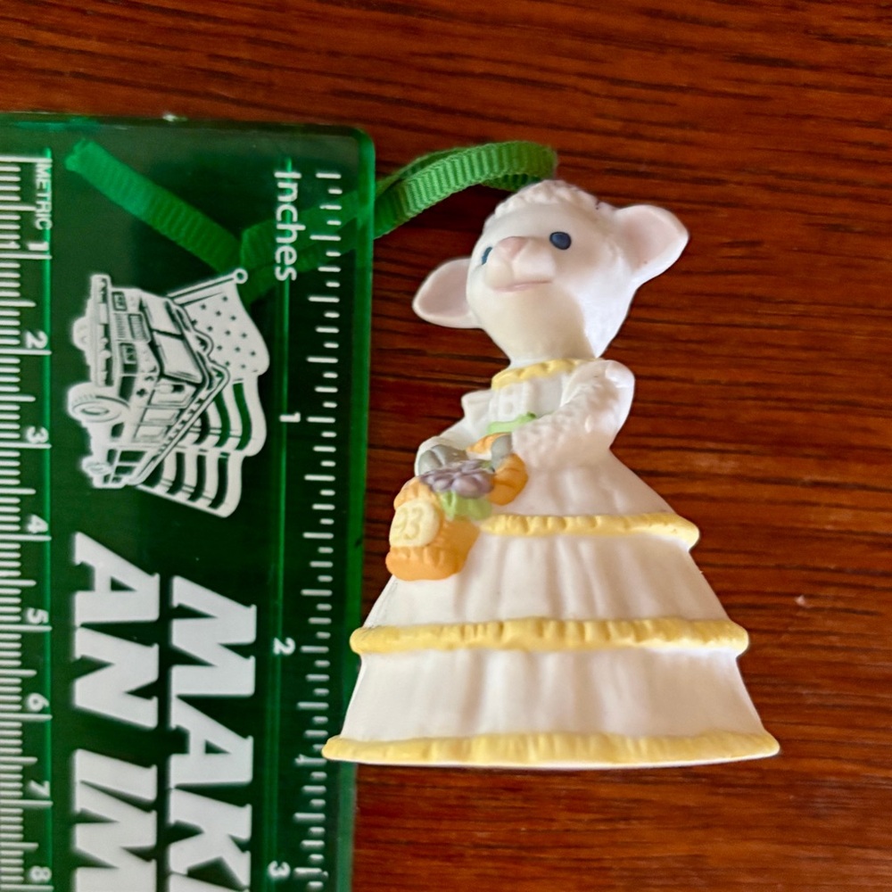 Hallmark Mini Easter Ornaments Lamb & Rabbit Vintage 90s - Picture 5 of 8